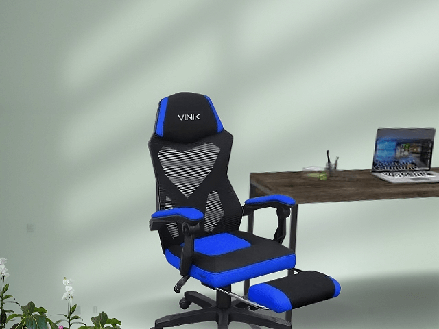 A cadeira gamer Rocket preta com azul cgr10paz - Vinik é boa?